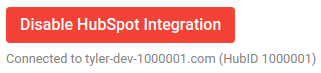 Disable HubSpot Integration