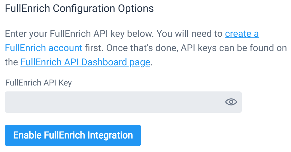 Enable FullEnrich Integration