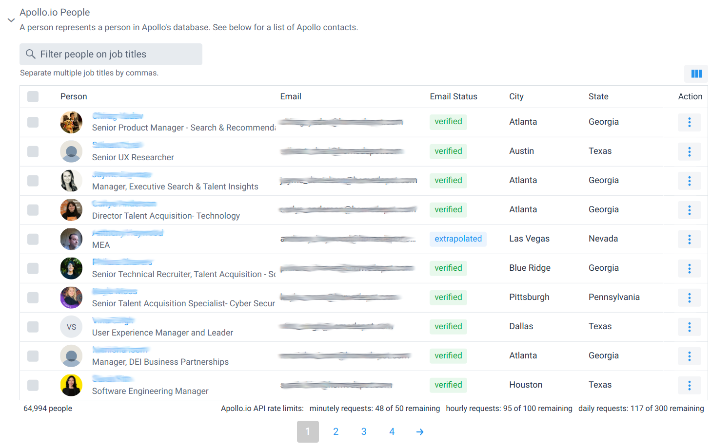 Apollo.io Person List