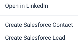 ContactOut Contact Action Menu for Salesforce Tab