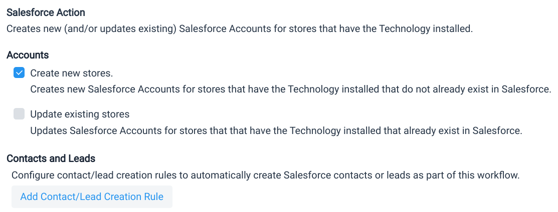 Salesforce Action